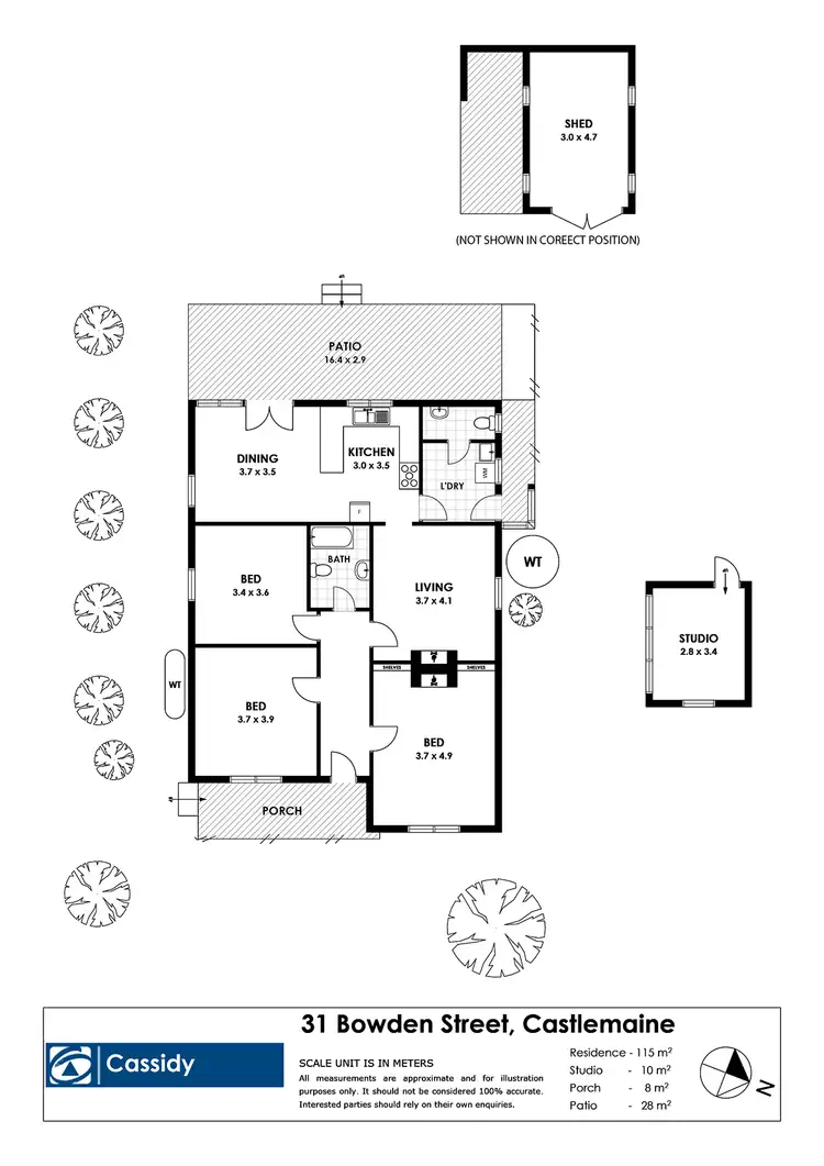 Floorplan of Homely house listing, 31 Bowden Street, Castlemaine VIC 3450