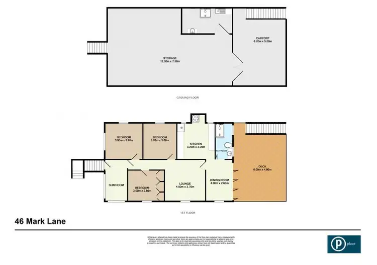 Floorplan of Homely house listing, 46 Mark Lane, Kangaroo Point QLD 4169