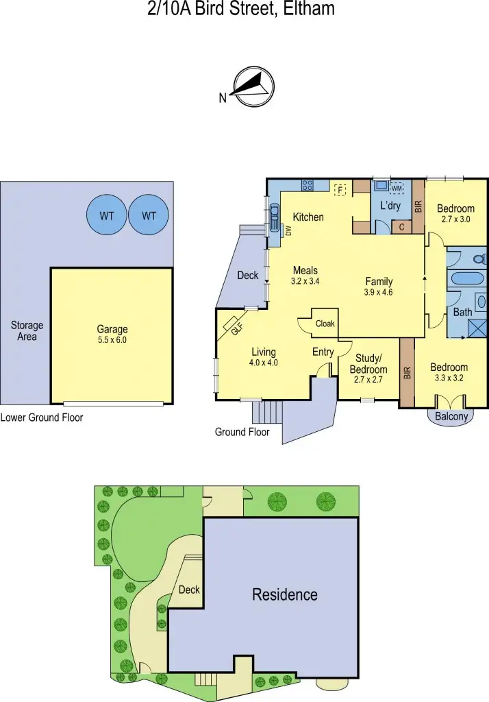 Floorplan of Homely house listing, 2/10 A Bird Street, Eltham VIC 3095