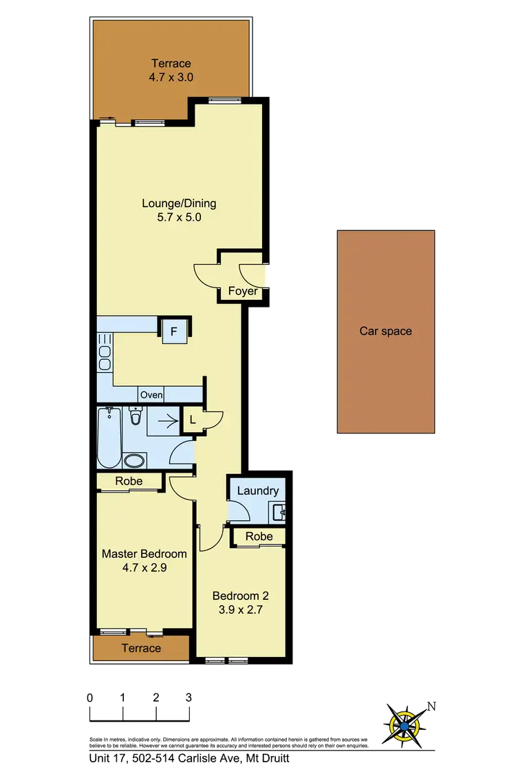 Floorplan of Homely unit listing, 17/502-514 Carlisle Ave, Mount Druitt NSW 2770