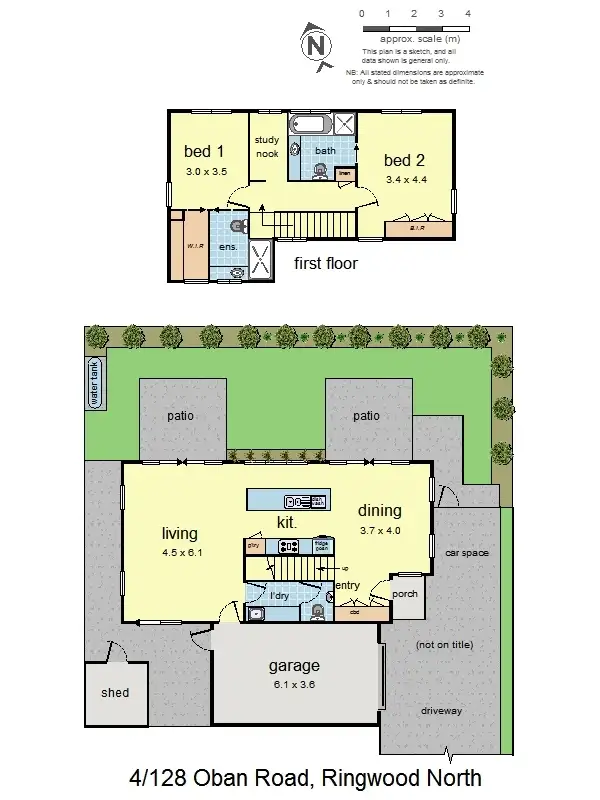 Floorplan of Homely townhouse listing, 4/128 Oban Road, Ringwood North VIC 3134