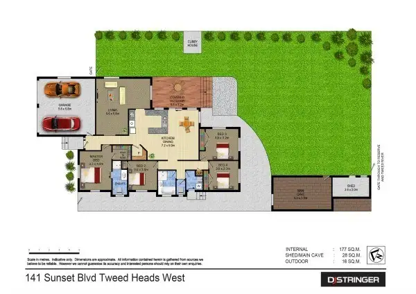 Floorplan of Homely house listing, 141 Sunset Boulevard, Tweed Heads West NSW 2485