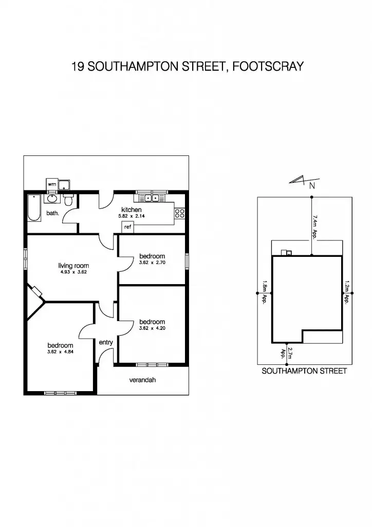 Floorplan of Homely house listing, 19 Southampton Street, Footscray VIC 3011
