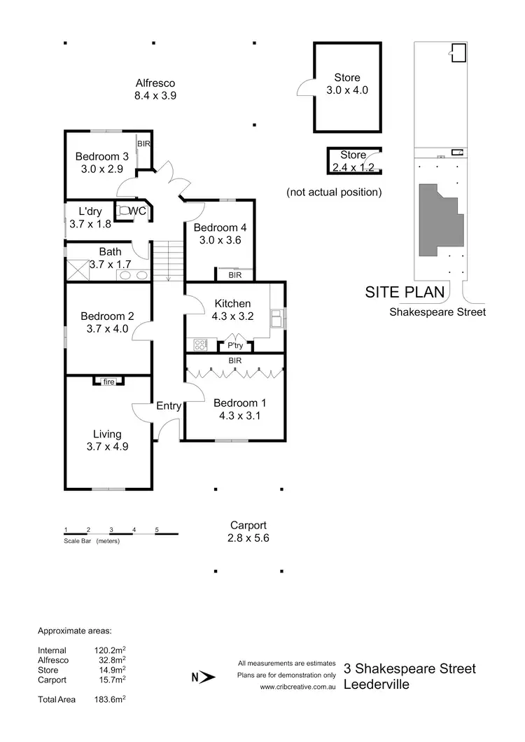 Floorplan of Homely house listing, 3 Shakespeare Street, Leederville WA 6007