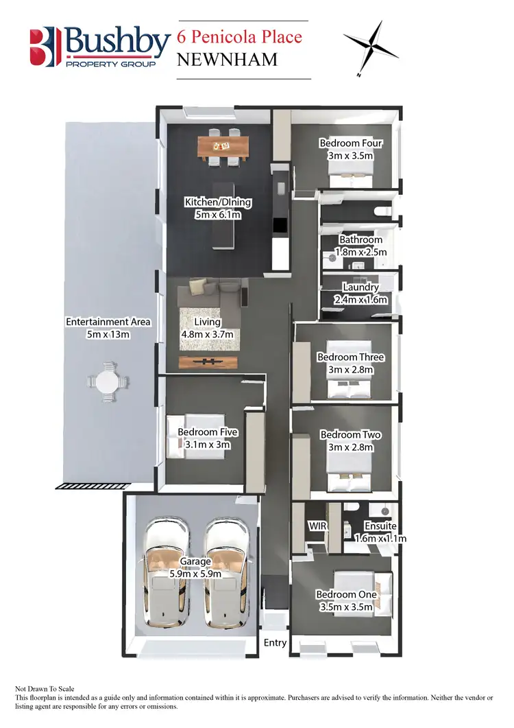 Floorplan of Homely house listing, 6 Penicola Place, Newnham TAS 7248
