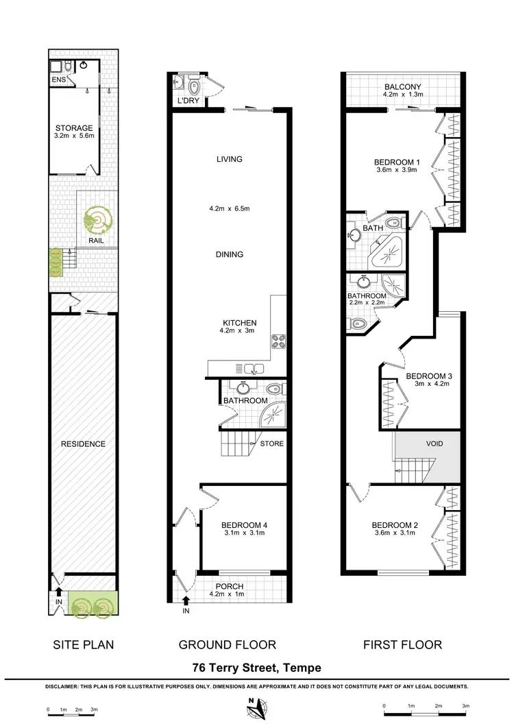 Floorplan of Homely house listing, 76 Terry Street, Tempe NSW 2044