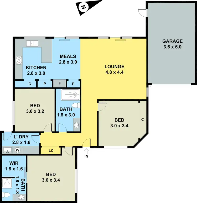 Floorplan of Homely unit listing, 2/29 Maude Avenue, Glenroy VIC 3046