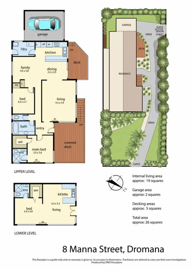 Floorplan of Homely house listing, 8 Manna Street, Dromana VIC 3936