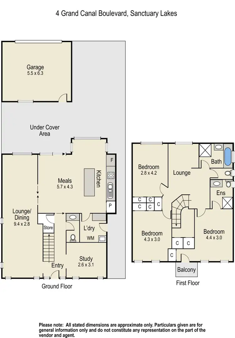 Floorplan of Homely house listing, 4 Grand Canal Boulevard, Sanctuary Lakes VIC 3030