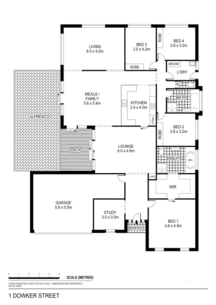 Floorplan of Homely house listing, 1 Dowker Street, Epsom VIC 3551