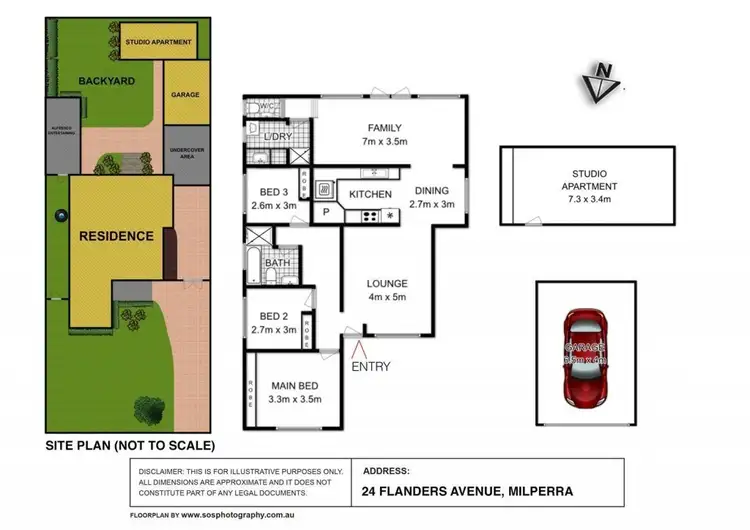 Floorplan of Homely house listing, 24 Flanders Avenue, Milperra NSW 2214