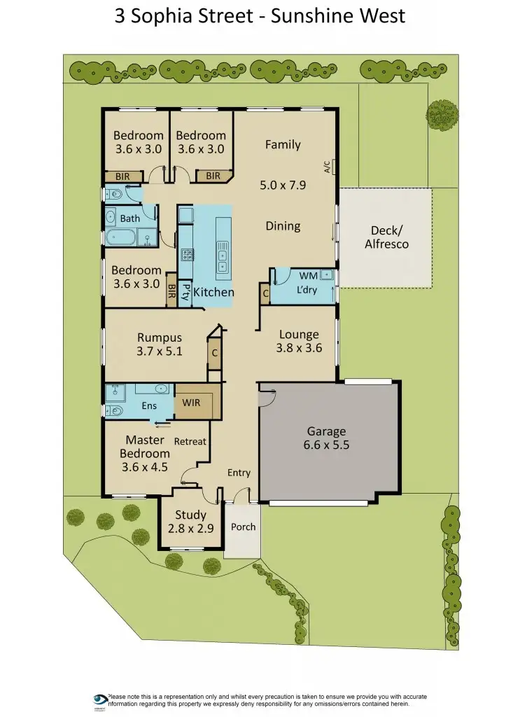 Floorplan of Homely house listing, 3 Sophia Street, Sunshine West VIC 3020