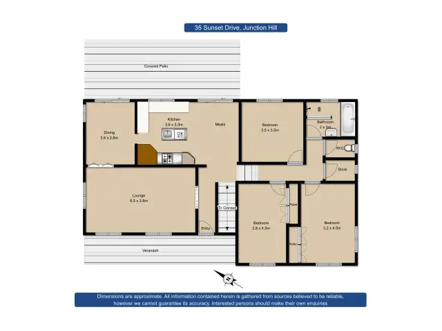 Floorplan of Homely house listing, 35 Sunset Drive, Junction Hill NSW 2460