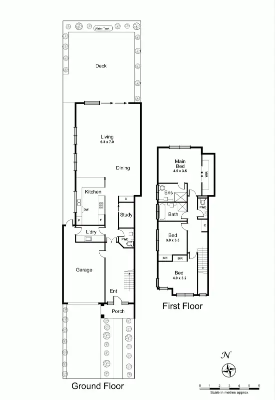 Floorplan of Homely townhouse listing, 53A Waratah Street, Bentleigh East VIC 3165