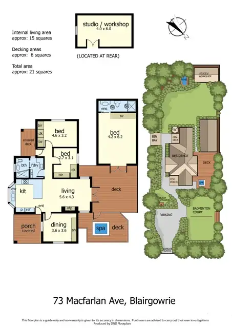 Floorplan of Homely house listing, 73 Macfarlan Avenue, Blairgowrie VIC 3942