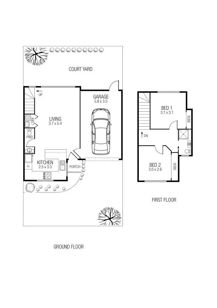 Floorplan of Homely house listing, 2/3 Poplar Street, Thomastown VIC 3074