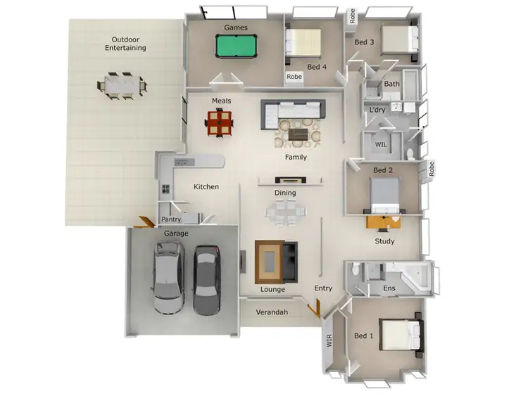 Floorplan of Homely house listing, 6 Weymouth Road, Aubin Grove WA 6164
