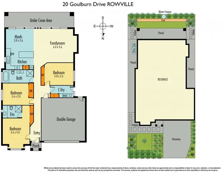 Floorplan of Homely house listing, 20 Goulburn Drive, Rowville VIC 3178