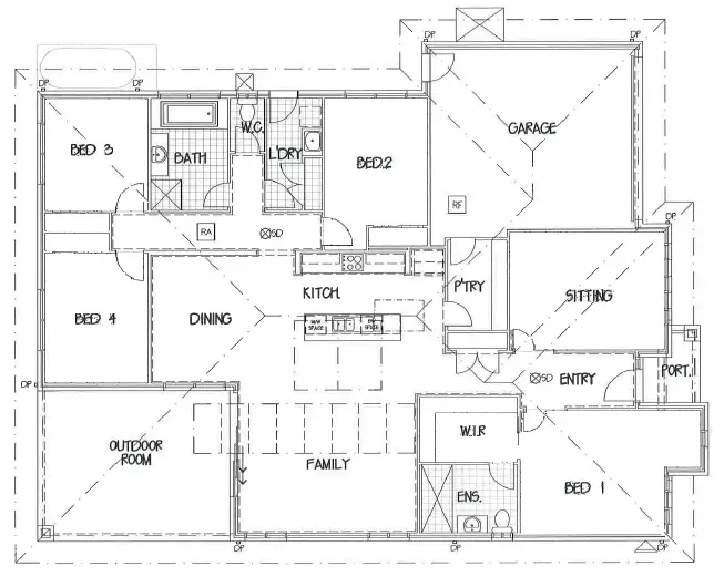 Floorplan of Homely house listing, 14 Eagle Street, Highfields QLD 4352
