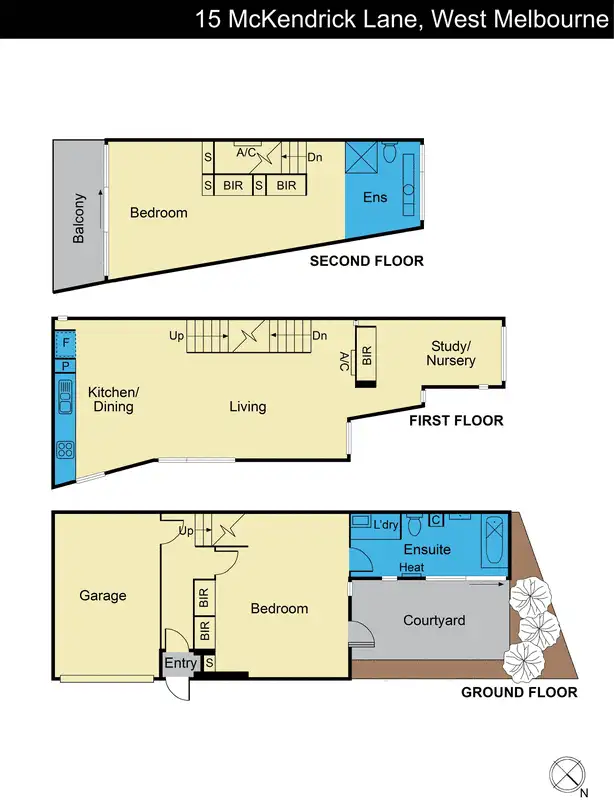 Floorplan of Homely house listing, 15 McKendrick Lane, West Melbourne VIC 3003