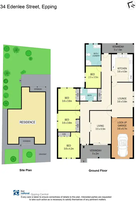 Floorplan of Homely house listing, 34 Edenlee Street, Epping NSW 2121