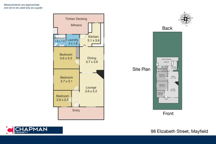 Floorplan of Homely house listing, 98 Elizabeth Street, Mayfield NSW 2304