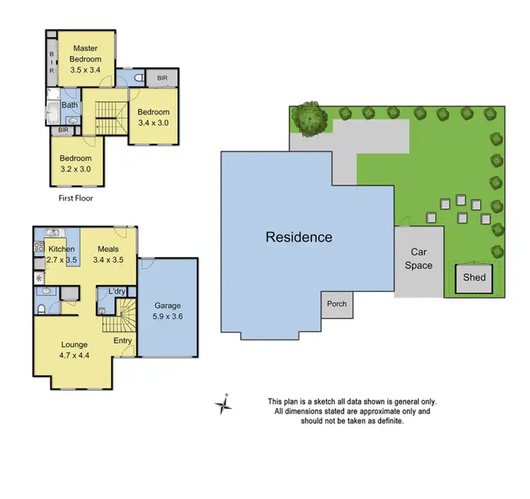Floorplan of Homely unit listing, 3/36 Karingal Street, Croydon North VIC 3136