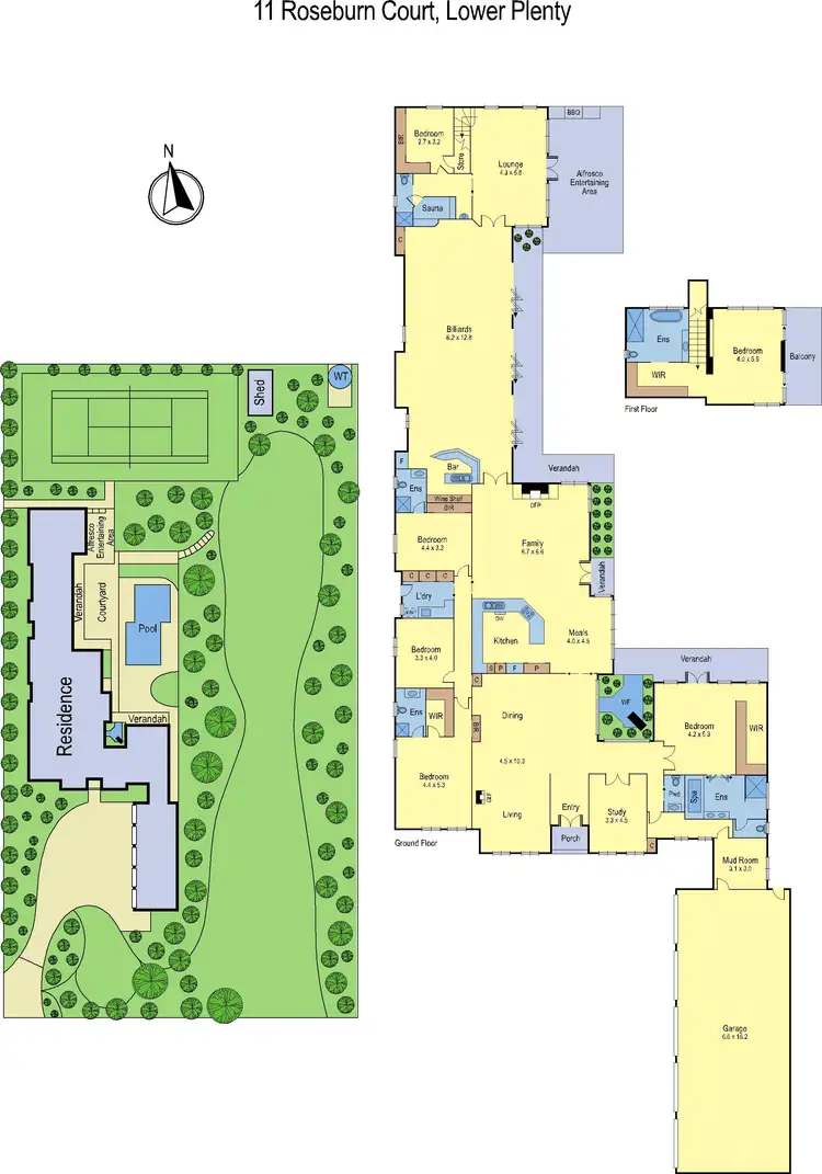 Floorplan of Homely house listing, 11 Roseburn Court, Lower Plenty VIC 3093