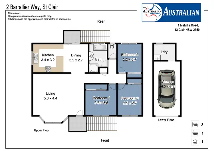 Floorplan of Homely house listing, 2 Barrallier Way, St Clair NSW 2759