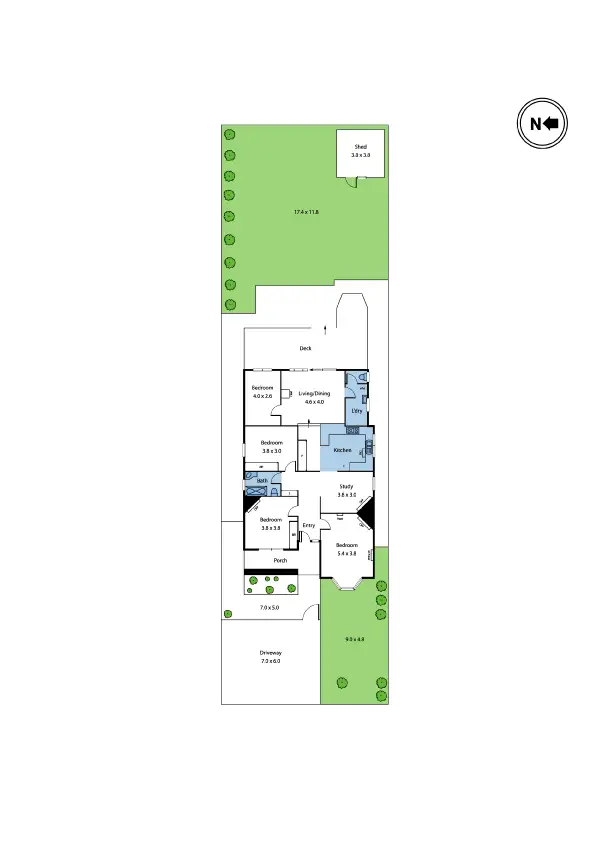 Floorplan of Homely house listing, 107 Powell Street, Yarraville VIC 3013