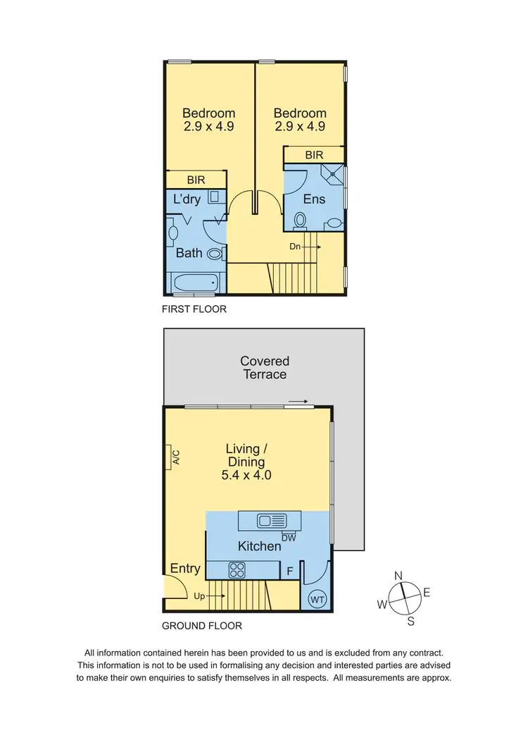 Floorplan of Homely townhouse listing, 8/50 Rourke Lane, Kensington VIC 3031