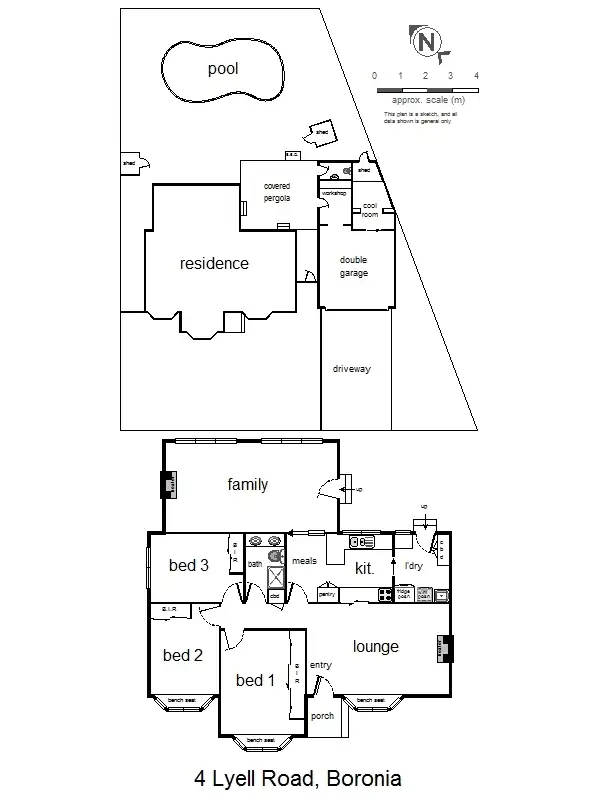 Floorplan of Homely house listing, 4 Lyell Road, Boronia VIC 3155