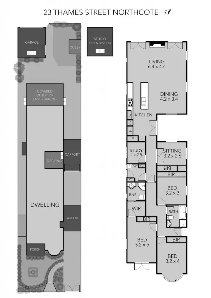 Floorplan of Homely house listing, 23 Thames Street, Northcote VIC 3070