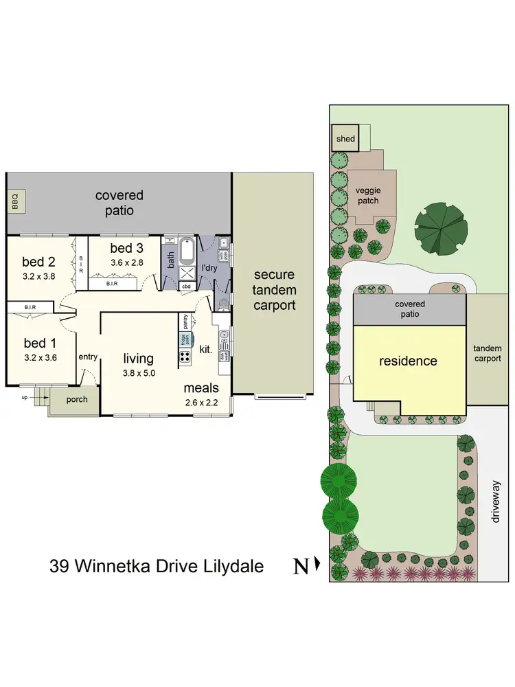 Floorplan of Homely house listing, 39 Winnetka Drive, Lilydale VIC 3140