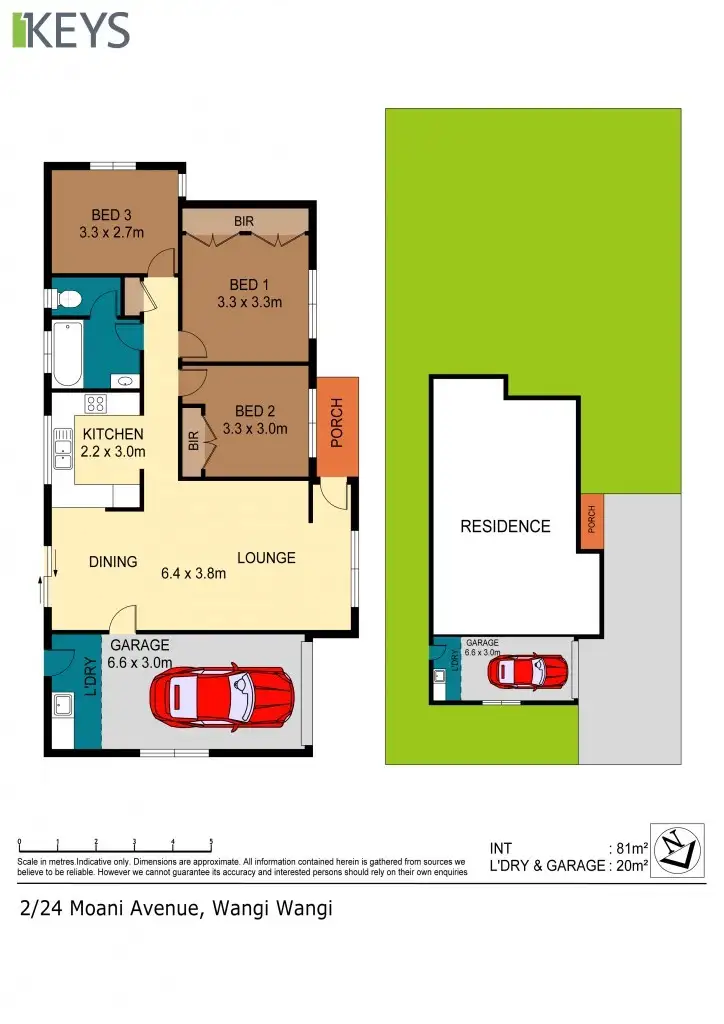 Floorplan of Homely house listing, 2/24 Moani Street, Wangi Wangi NSW 2267
