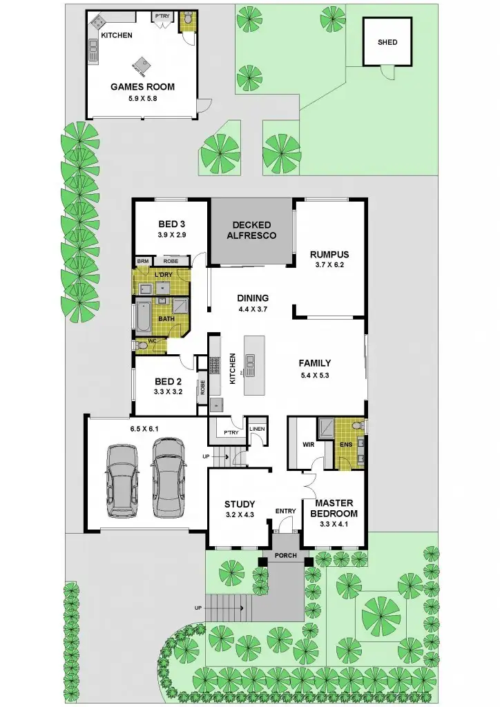 Floorplan of Homely house listing, 97 Kirkham Drive, Greenvale VIC 3059