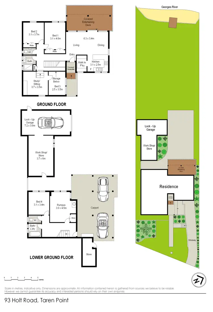 Floorplan of Homely house listing, 93 Holt Road, Taren Point NSW 2229