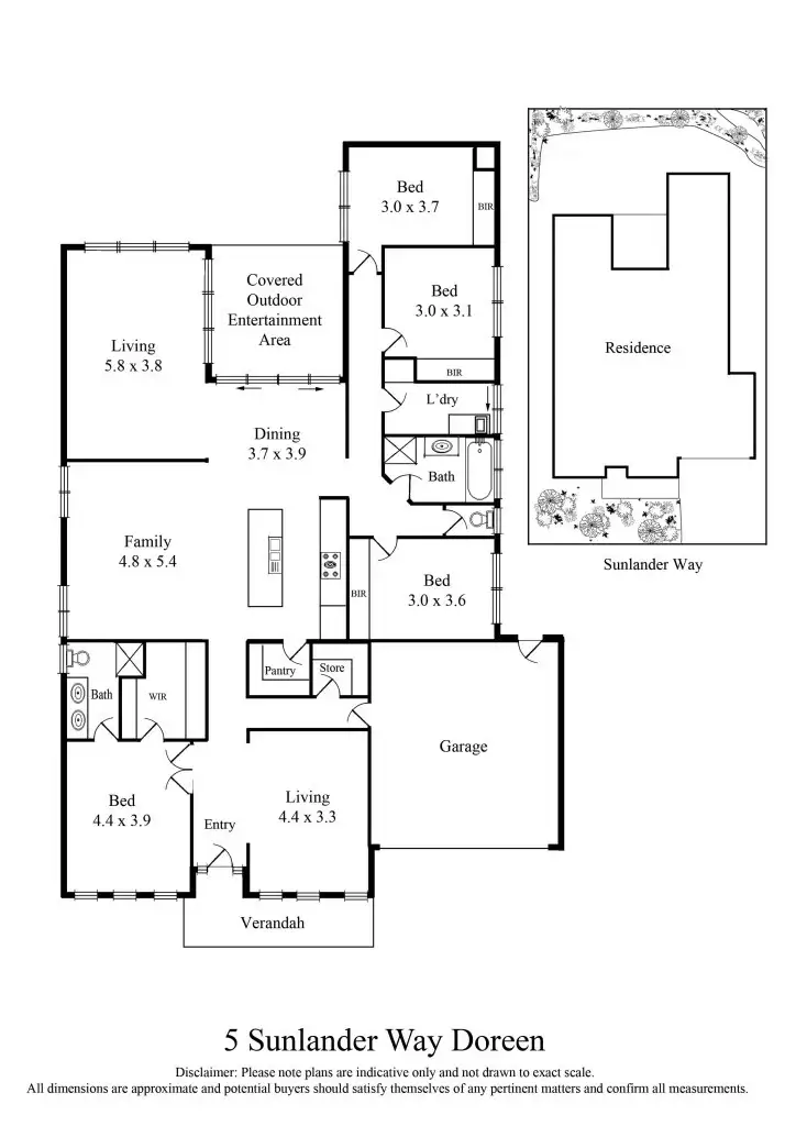 Floorplan of Homely house listing, 5 Sunlander Way, Doreen VIC 3754