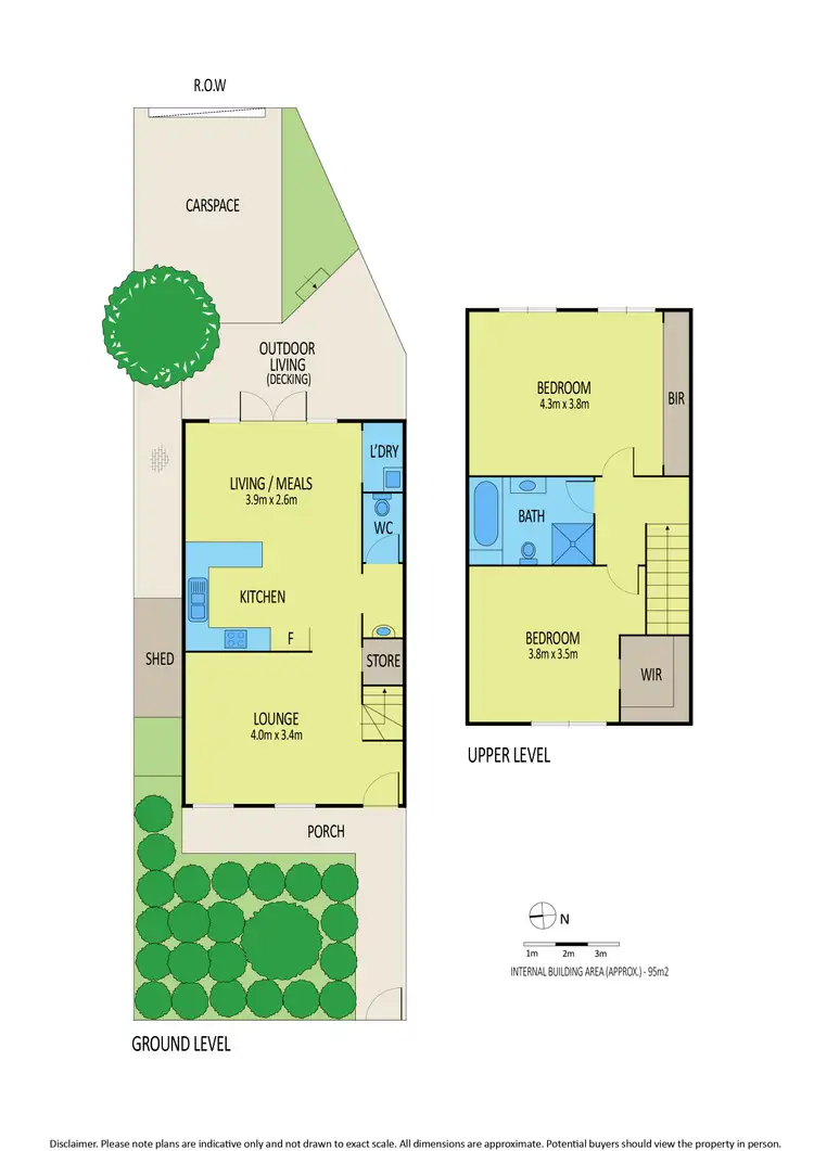 Floorplan of Homely townhouse listing, 51 Eastwood Street, Kensington VIC