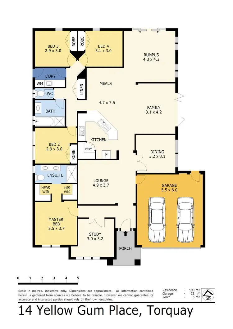 Floorplan of Homely house listing, 14 Yellow Gum Place, Torquay VIC 3228