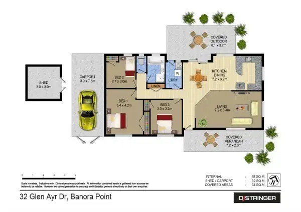 Floorplan of Homely house listing, 32 Glen Ayr Drive, Banora Point NSW 2486