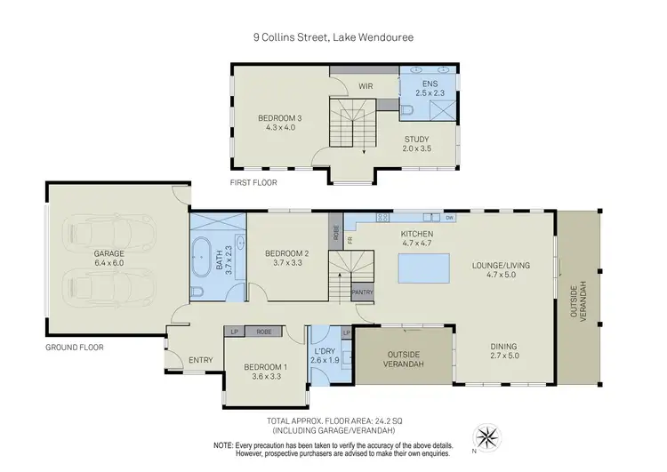 Floorplan of Homely house listing, 9 Collins Street, Lake Wendouree VIC 3350