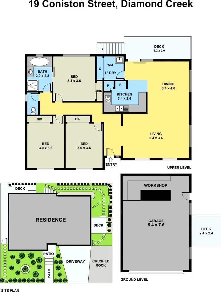 Floorplan of Homely house listing, 19 Coniston Street, Diamond Creek VIC 3089