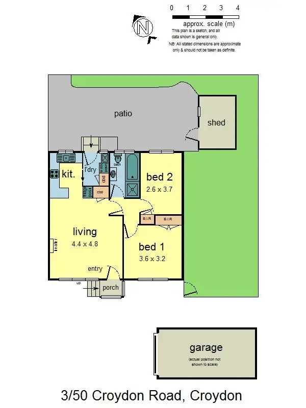 Floorplan of Homely unit listing, 3/50 Croydon Road, Croydon VIC 3136