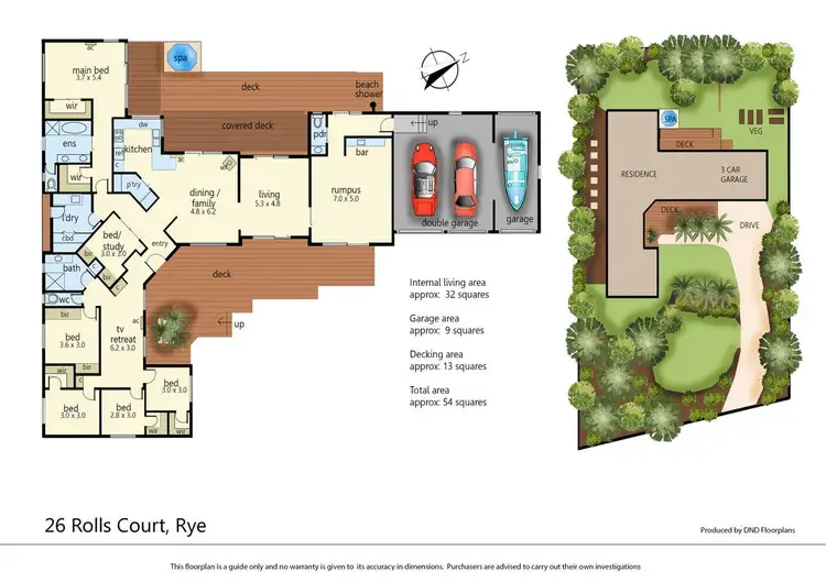 Floorplan of Homely house listing, 26 Rolls Court, Rye VIC 3941