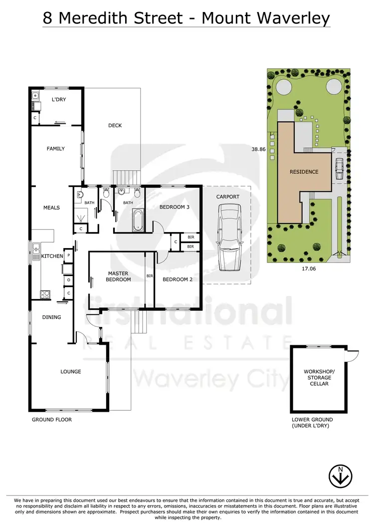Floorplan of Homely house listing, 8 Meredith Street, Mount Waverley VIC 3149