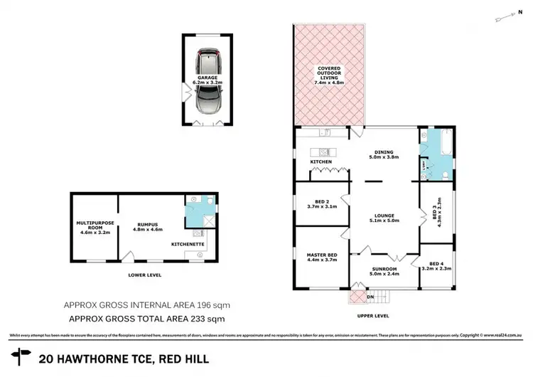 Floorplan of Homely house listing, 20 Hawthorn Tce, Red Hill QLD 4059