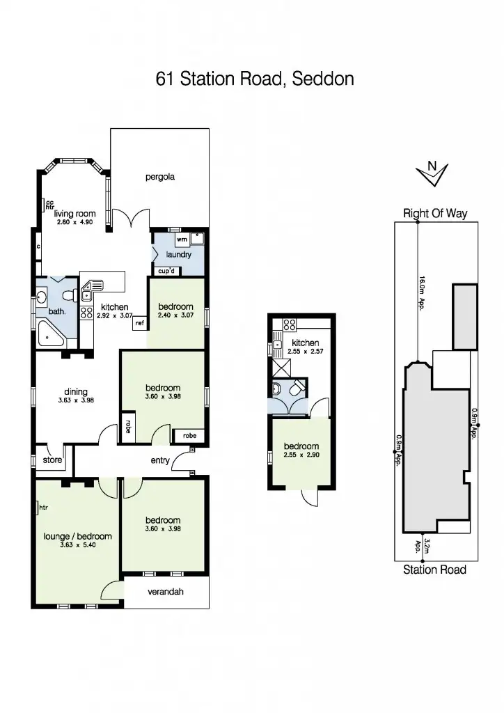 Floorplan of Homely house listing, 61 Station Road, Seddon VIC 3011
