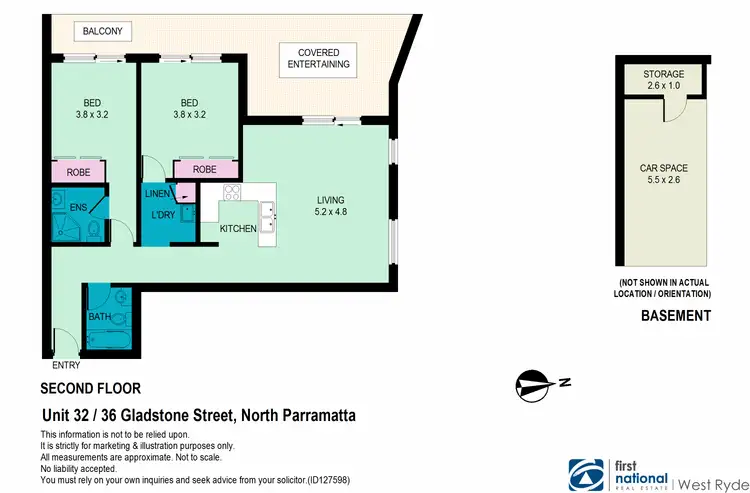 Floorplan of Homely apartment listing, 32/36 Gladstone Street, North Parramatta NSW 2151