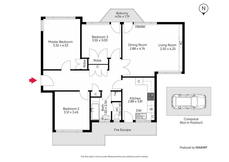 Floorplan of Homely apartment listing, 12/323 Orrong Road, St Kilda East VIC 3183